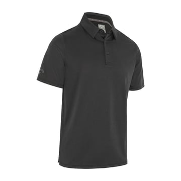 Chev Twill Jacquard Polo Schwarz Callaway
