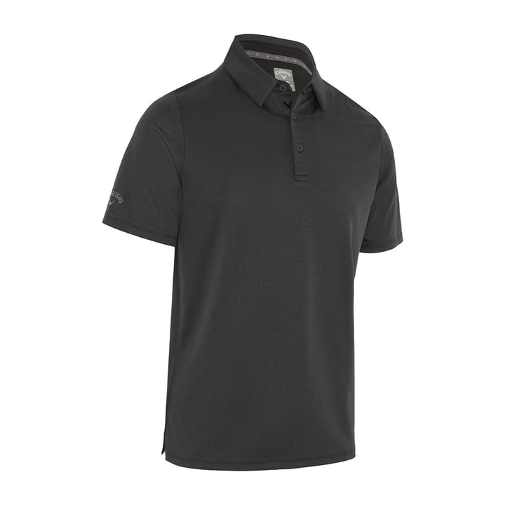Chev Twill Jacquard Polo Schwarz Callaway