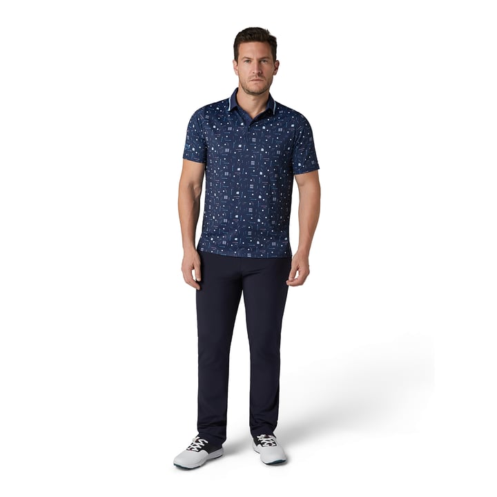 Golf Collection Print Polo Blue Callaway Golf Collection Print Polo Blue Callaway