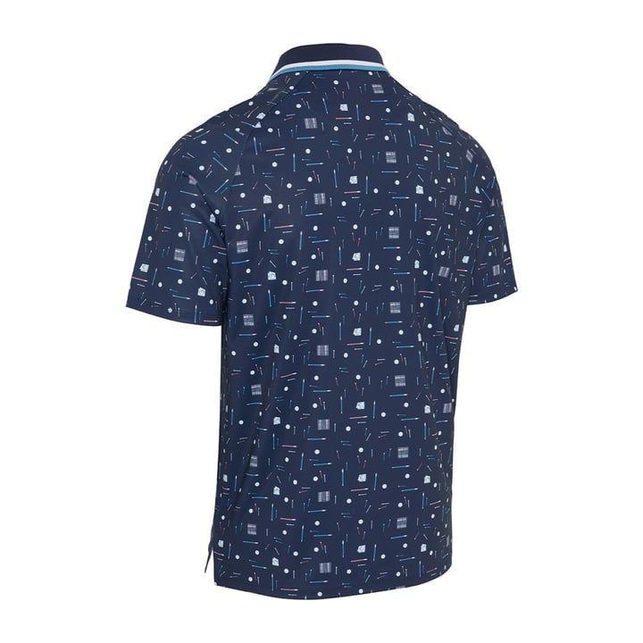 Golf Collection Print Polo Blue Callaway Golf Collection Print Polo Blue Callaway