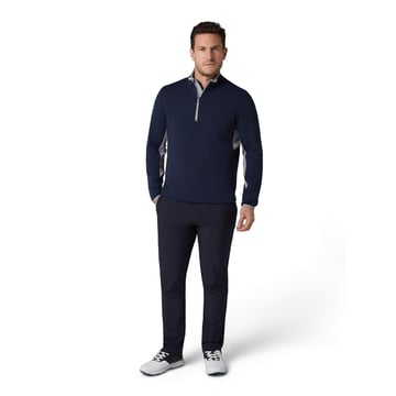Blocked LS 1/4 Zip Pullover Blå Callaway
