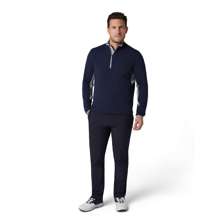 Blocked LS 1/4 Zip Pullover Blå Callaway