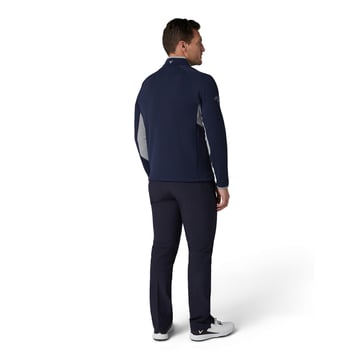 Blocked LS 1/4 Zip Pullover Blå Callaway