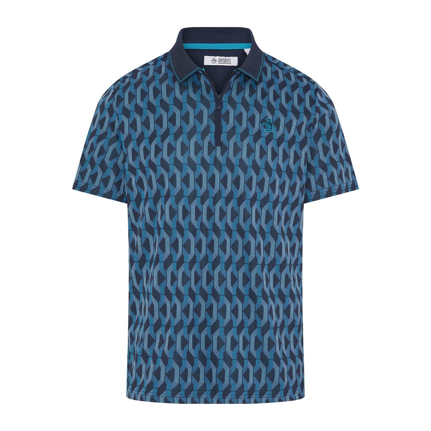 OP All Over Jacquard Colour Block Polo