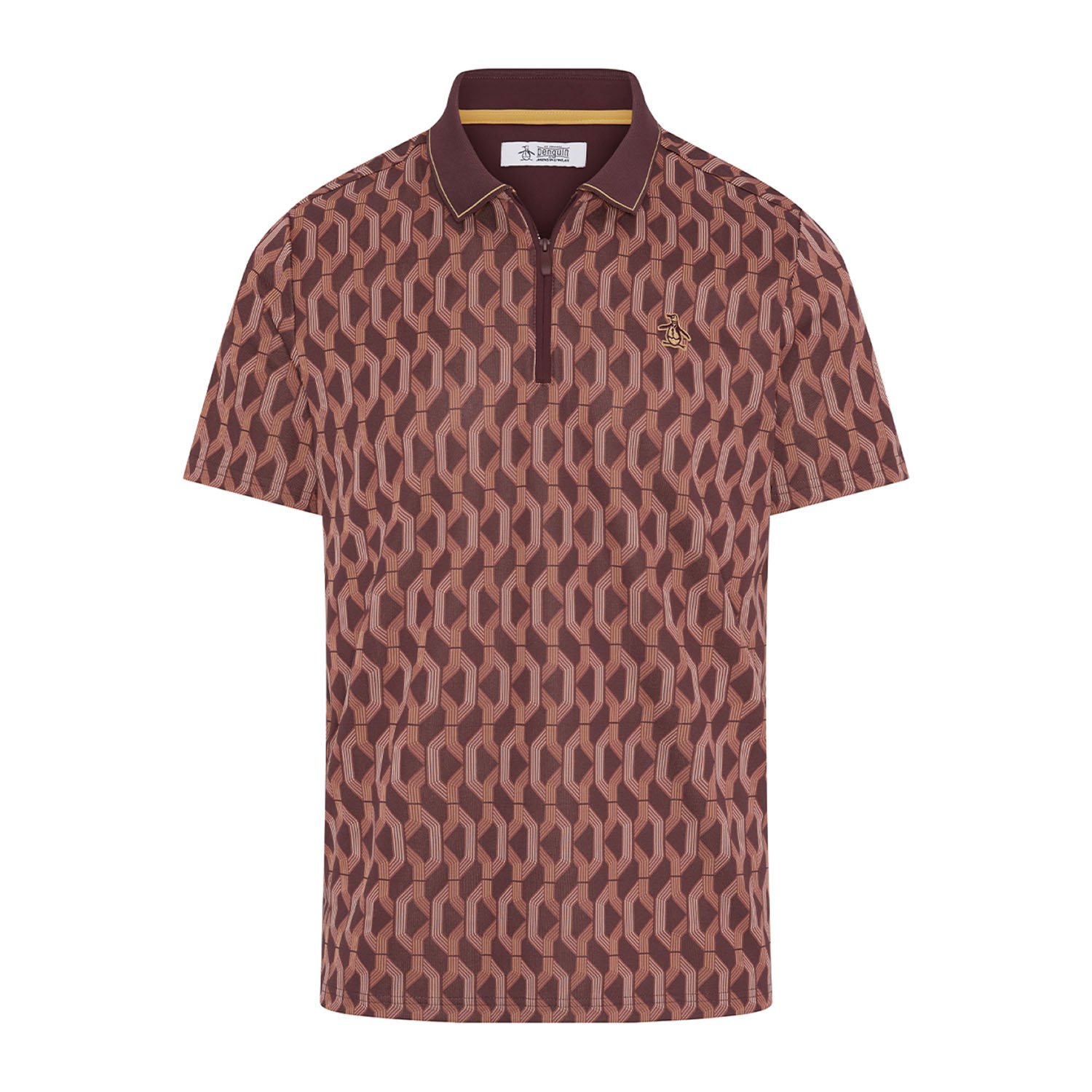 OP All Over Jacquard Colour Block Polo
