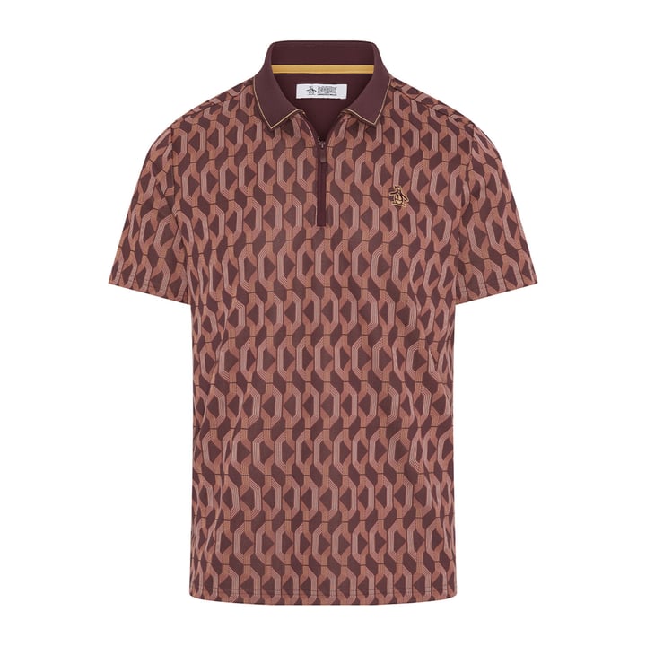 OP All Over Jacquard Colour Block Polo Original Penguin