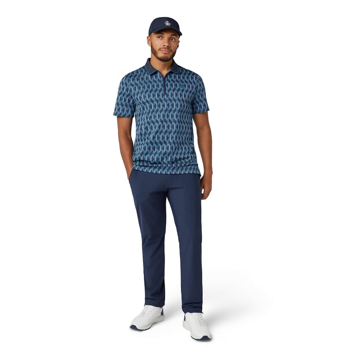 OP All Over Jacquard Colour Block Polo Original Penguin OP All Over Jacquard Colour Block Polo Original Penguin