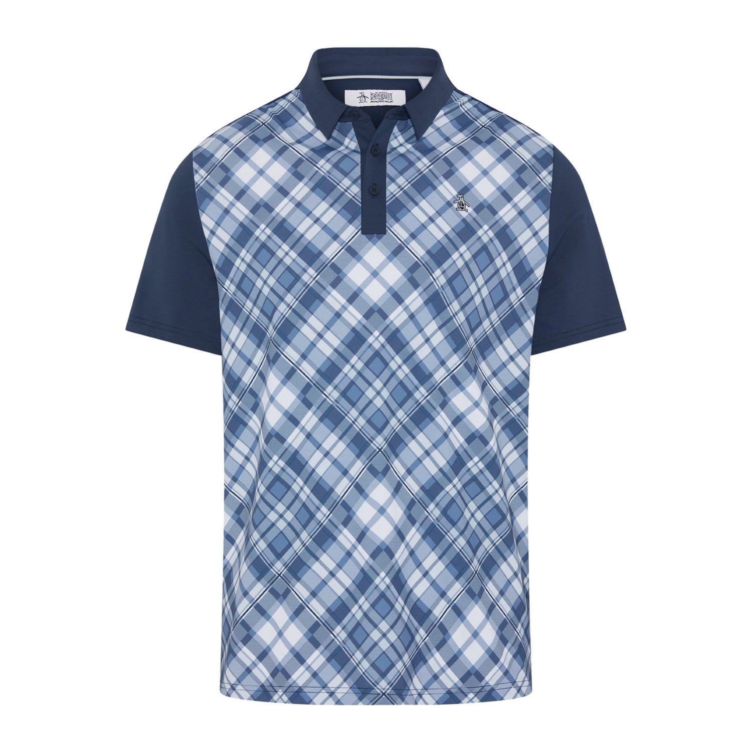 OP 50s Block Madras Plaid Polo Original Penguin