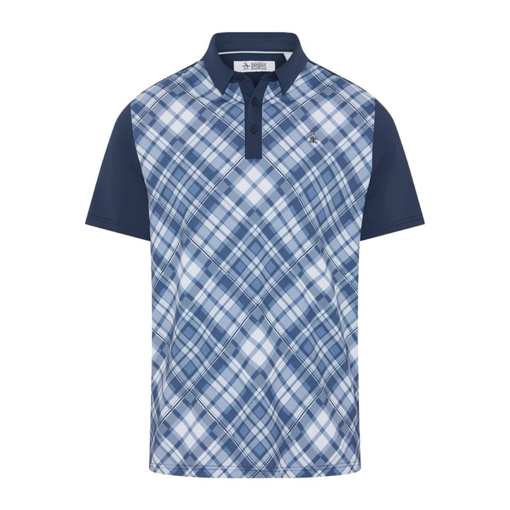 OP 50s Block Madras Plaid Polo Original Penguin