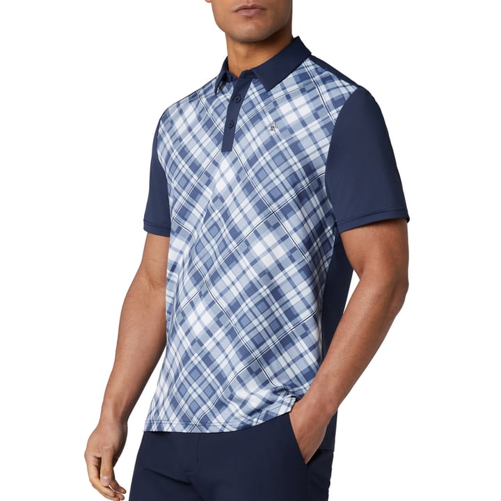 OP 50s Block Madras Plaid Polo Original Penguin