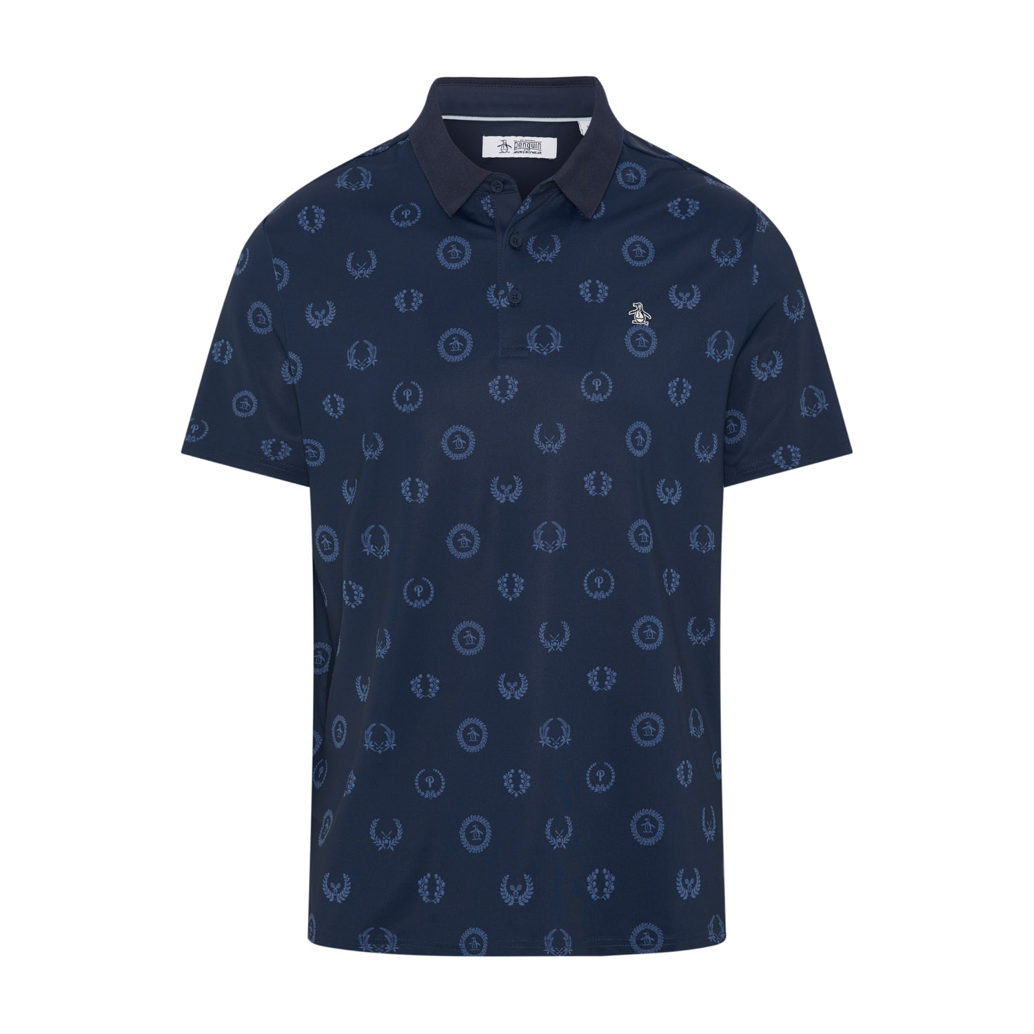 Original Penguin Original Penguin OP Victory Crest Jacquard Polo Shirt