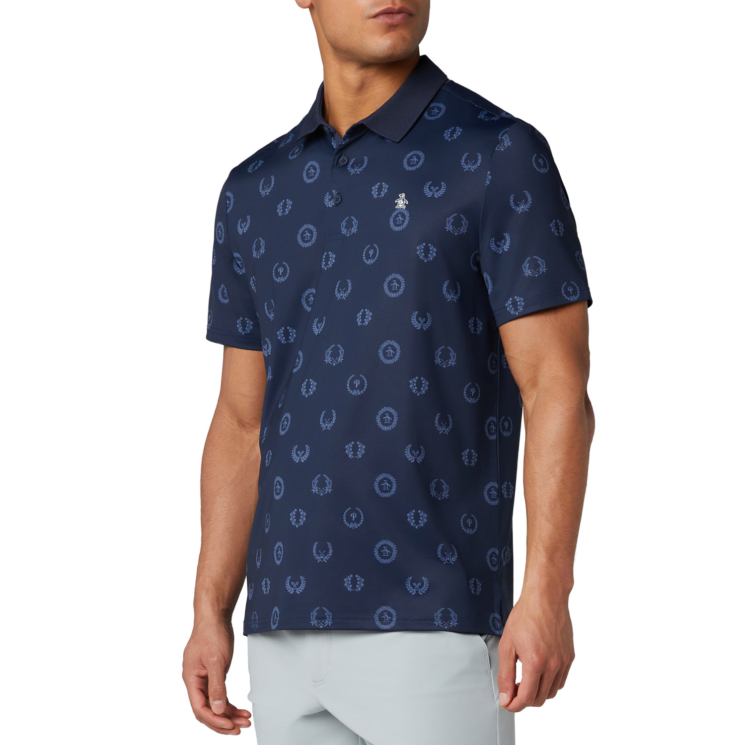 Original Penguin OP Victory Crest Jaquard Polo - Polo shirts Mens