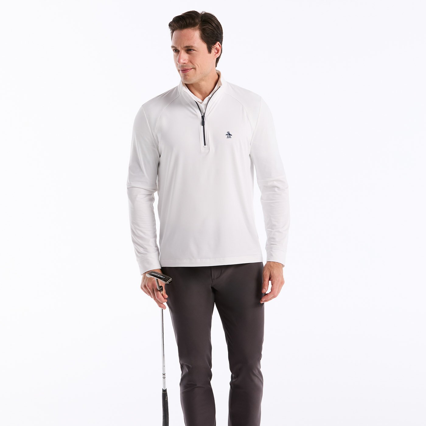 OP Mixed Media 1/4 Zip Pullover Original Penguin