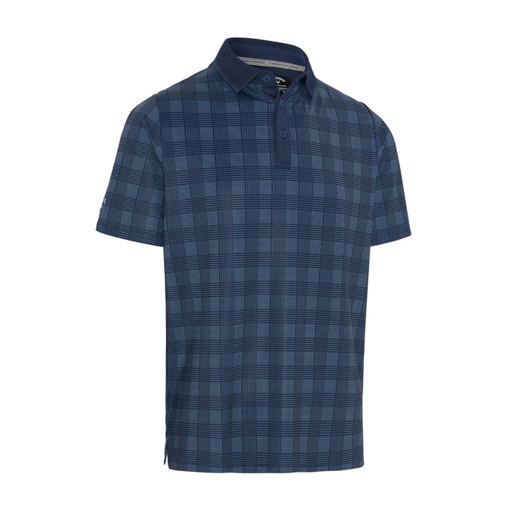 Emea Ss Chev Plaid P Blå Callaway