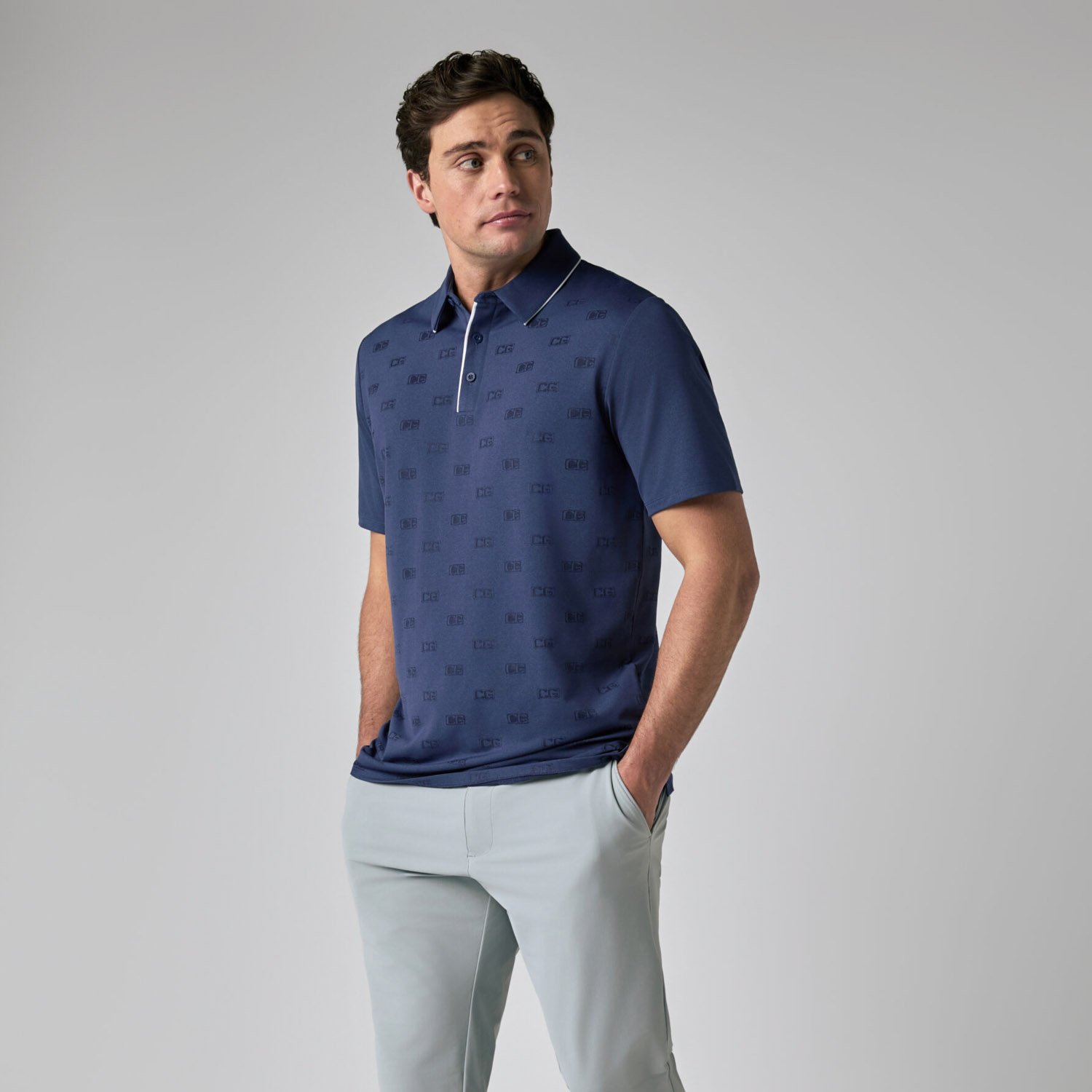 Legacy Ss Logo Jacquard Polo Callaway