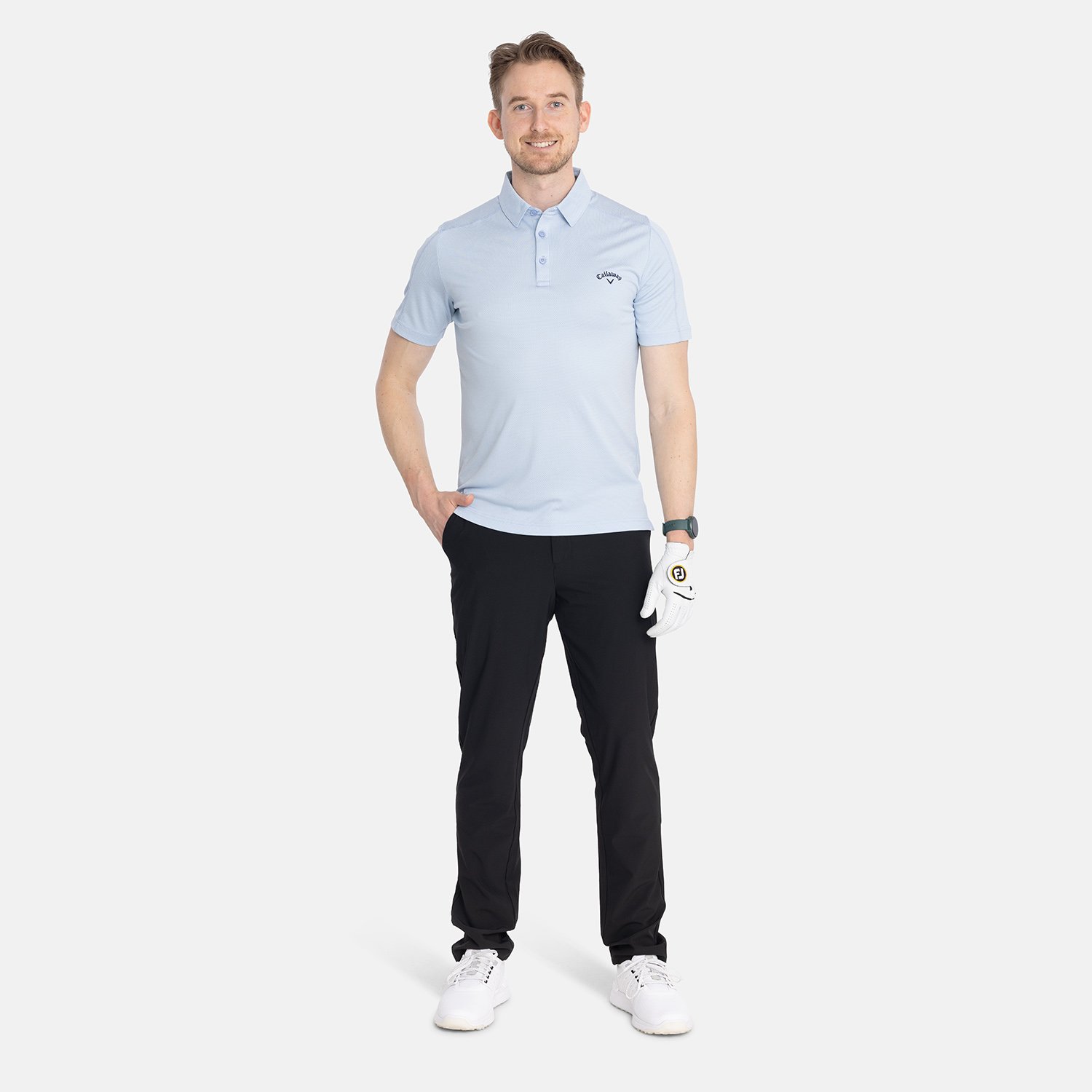 Ss 2 Color Jacquard Polo Callaway