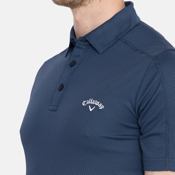 Ss 2 Color Jacquard Polo Blue Callaway