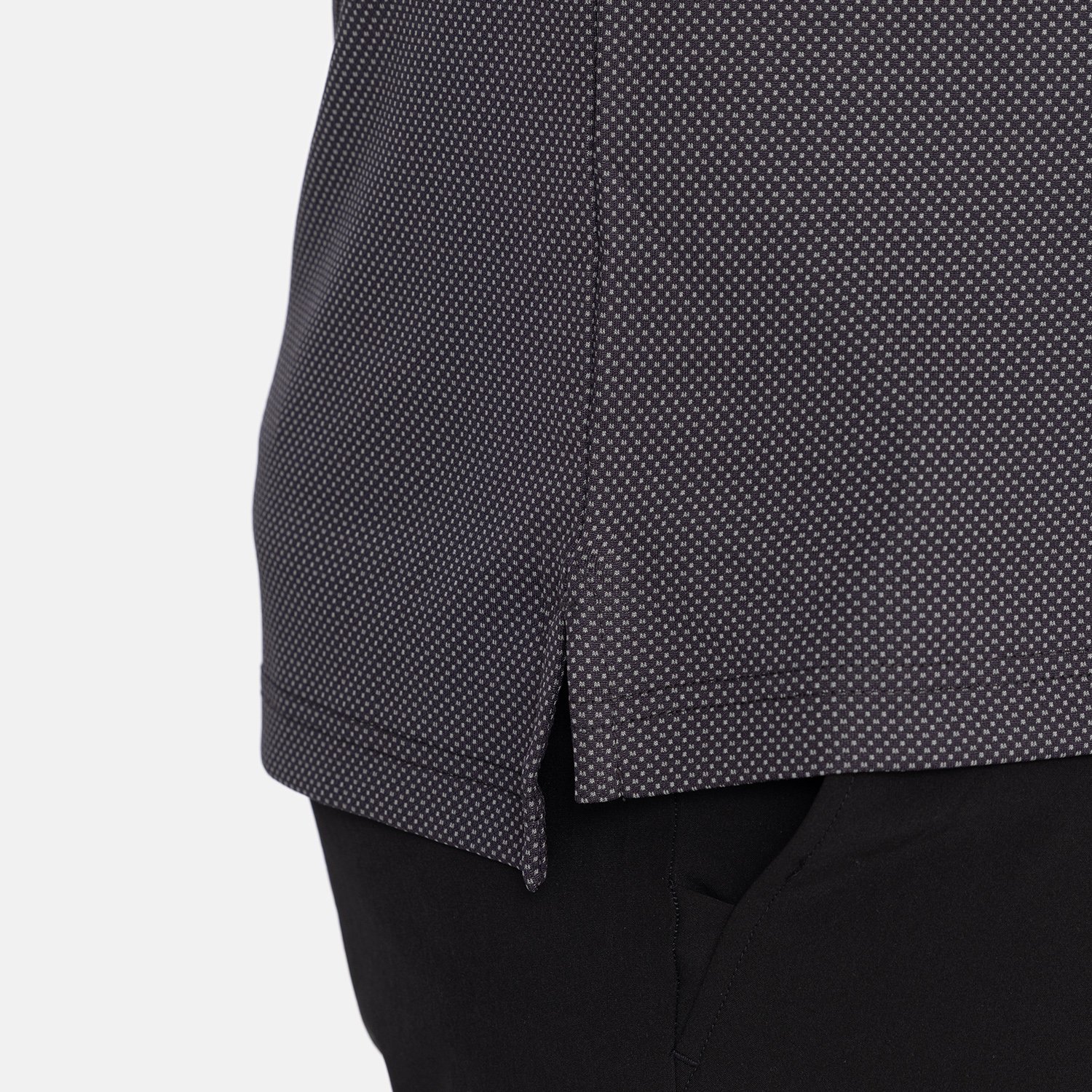 Ss 2 Color Jacquard Polo Black Callaway