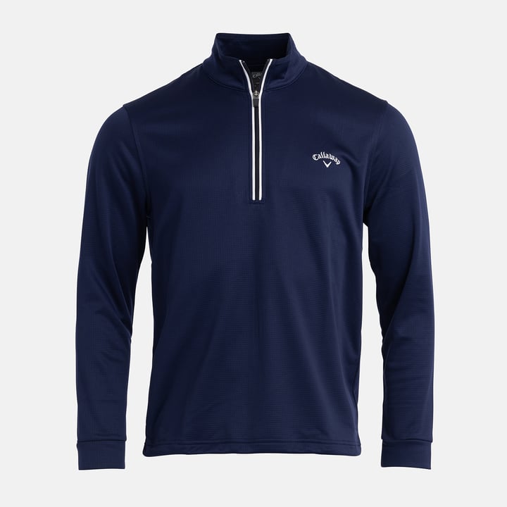LS Thermal Waffle Pull Over 1/4 Zip Blue Callaway