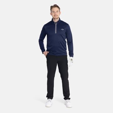 LS Thermal Waffle Pull Over 1/4 Zip Blue Callaway