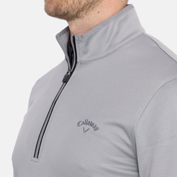 LS Thermal Waffle Pull Over 1/4 Zip Gray Callaway