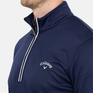 LS Thermal Waffle Pull Over 1/4 Zip Blue Callaway