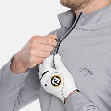 LS Thermal Waffle Pull Over 1/4 Zip Gray Callaway