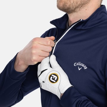 LS Thermal Waffle Pull Over 1/4 Zip Blue Callaway