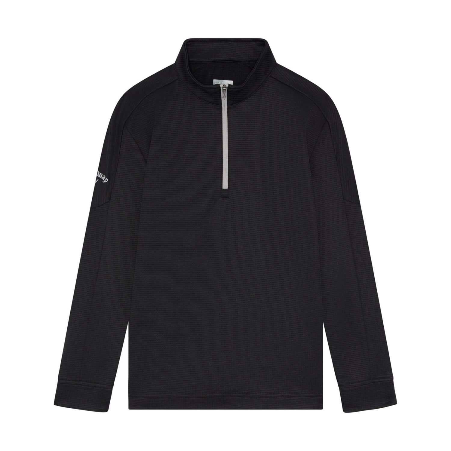 Youth Ls 1/4 Zip Hex Fleece Black Callaway