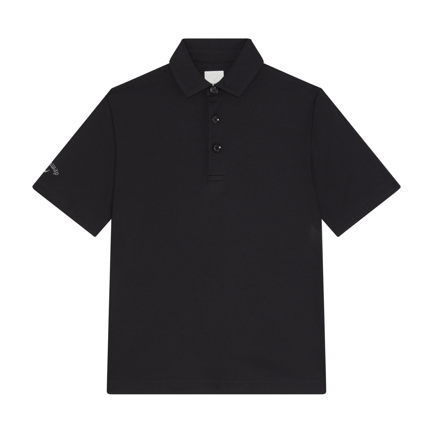 Youth Unisex Solid Polo Schwarz