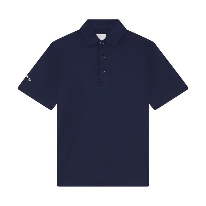 Youth Unisex Solid Polo Blå Callaway