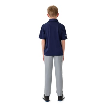 Youth Unisex Solid Polo Blå Callaway