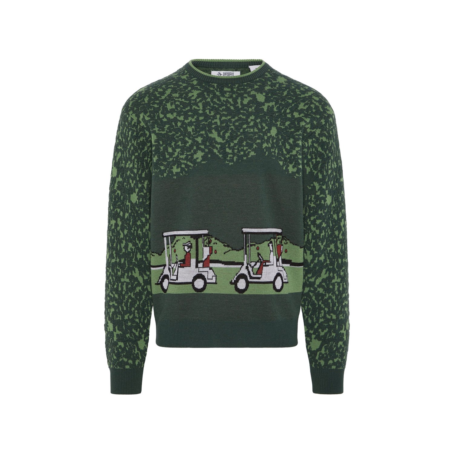 OP Ls Golf Cart Jacquard Sweater Original Penguin OP Ls Golf Cart Jacquard Sweater Original Penguin