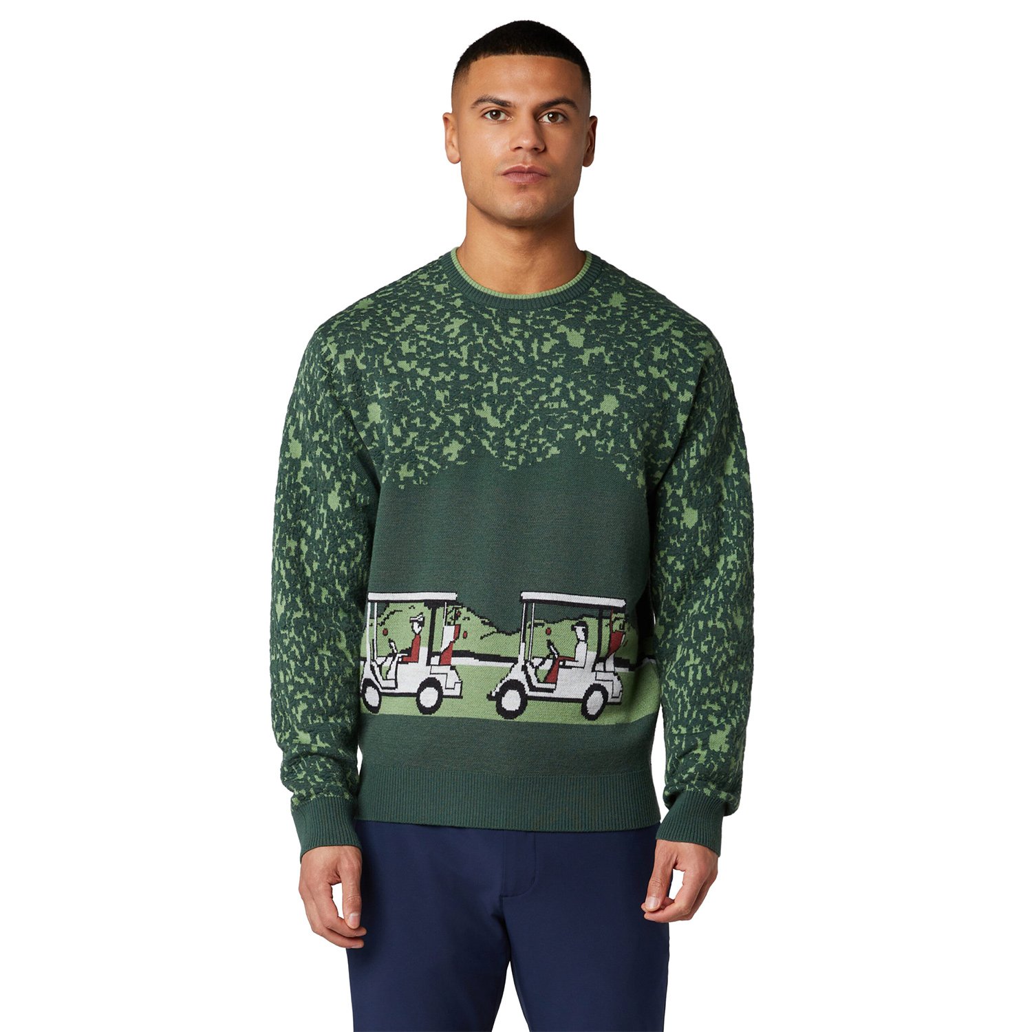 OP Ls Golf Cart Jacquard Sweater Original Penguin OP Ls Golf Cart Jacquard Sweater Original Penguin