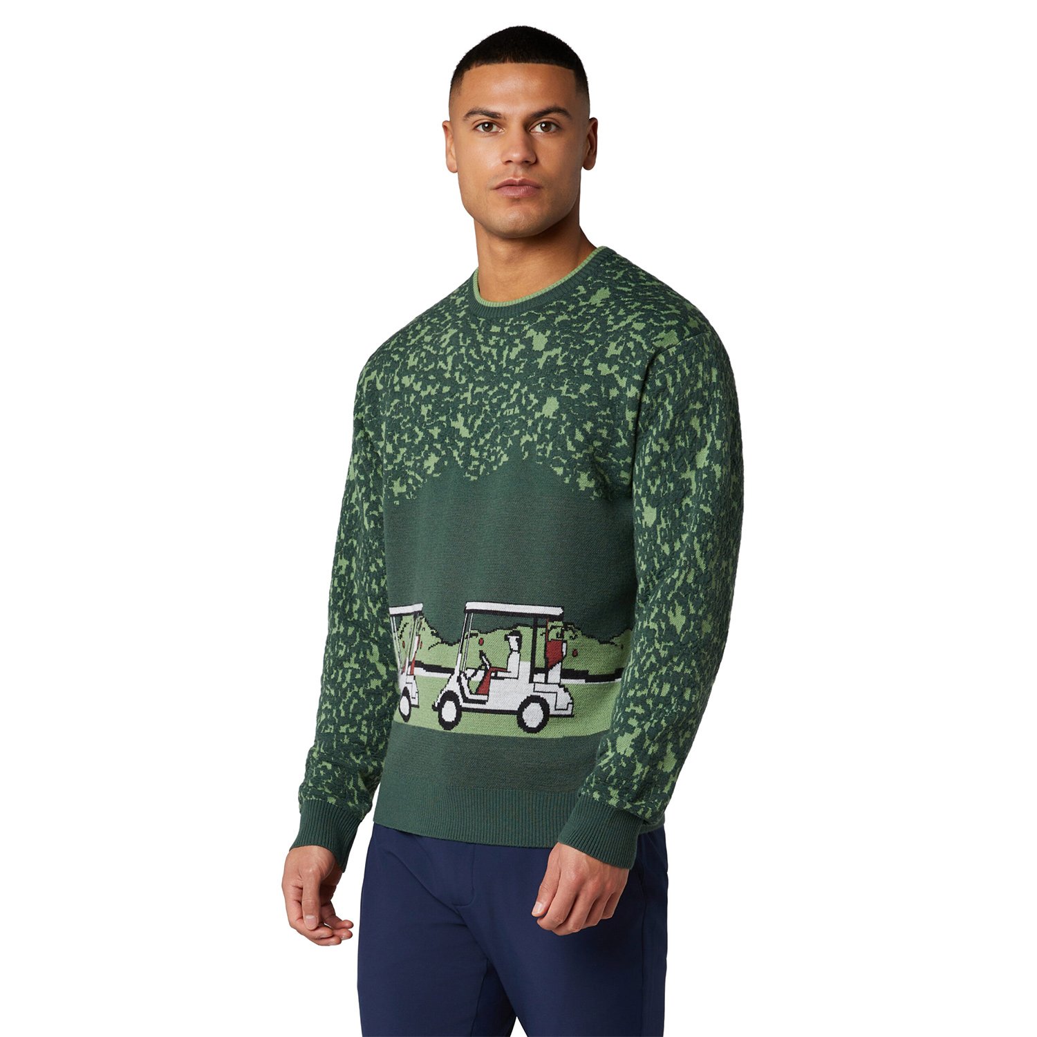 OP Ls Golf Cart Jacquard Sweater Original Penguin OP Ls Golf Cart Jacquard Sweater Original Penguin