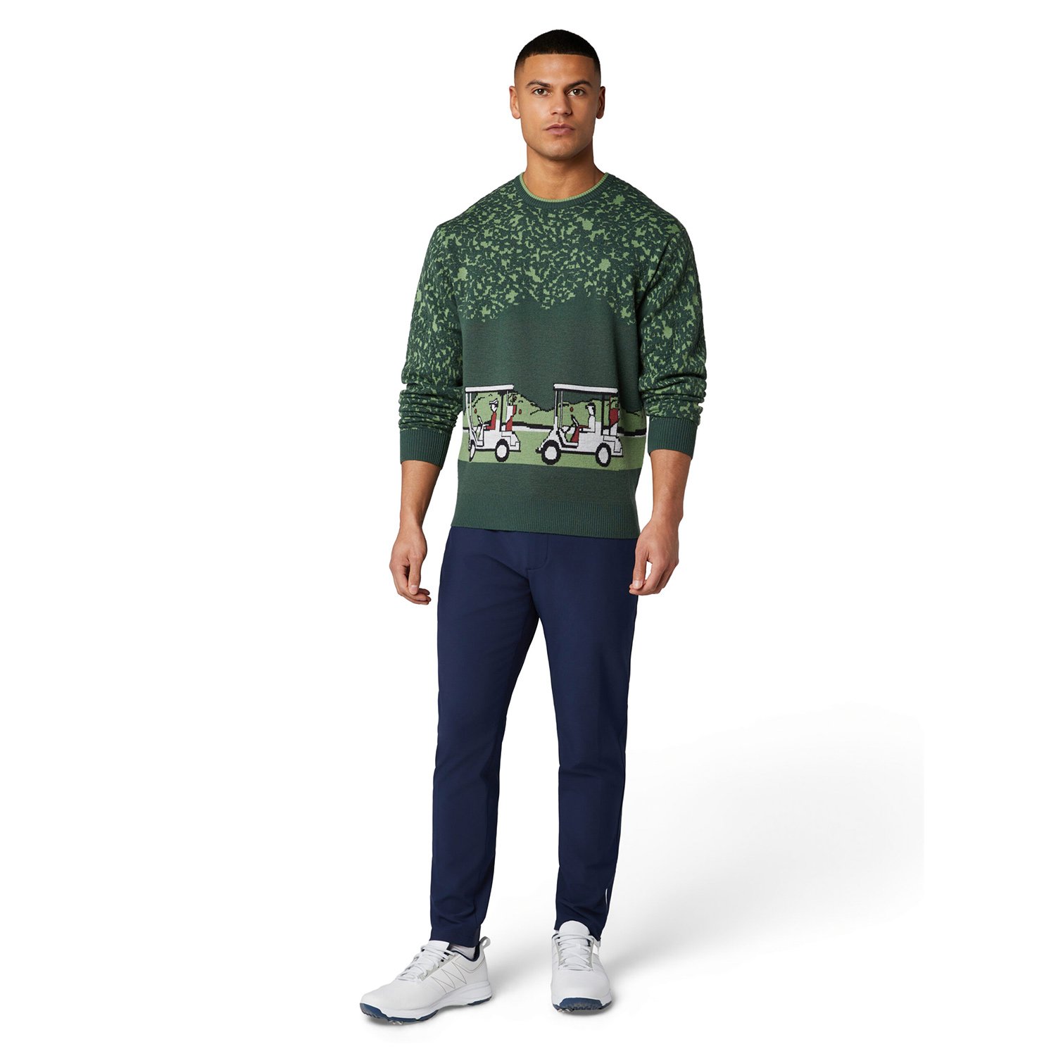 OP Ls Golf Cart Jacquard Sweater Original Penguin OP Ls Golf Cart Jacquard Sweater Original Penguin