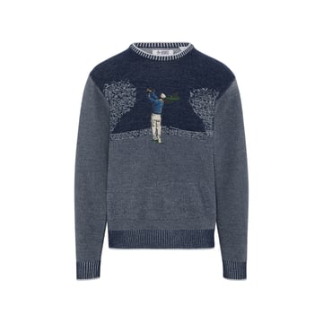 OP Ls Golf Tournament Jacquard Sweater Original Penguin