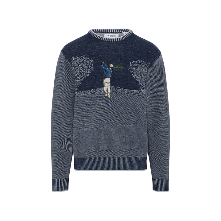 OP Ls Golf Tournament Jacquard Sweater Original Penguin