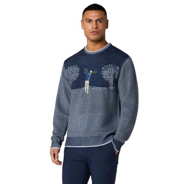 OP Ls Golf Tournament Jacquard Sweater Original Penguin