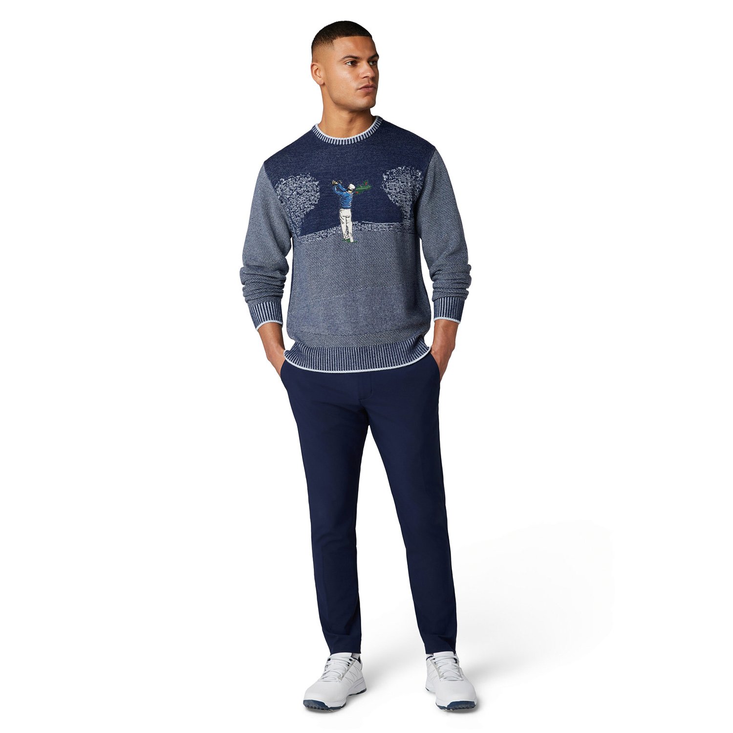 OP Ls Golf Tournament Jacquard Sweater Original Penguin OP Ls Golf Tournament Jacquard Sweater Original Penguin