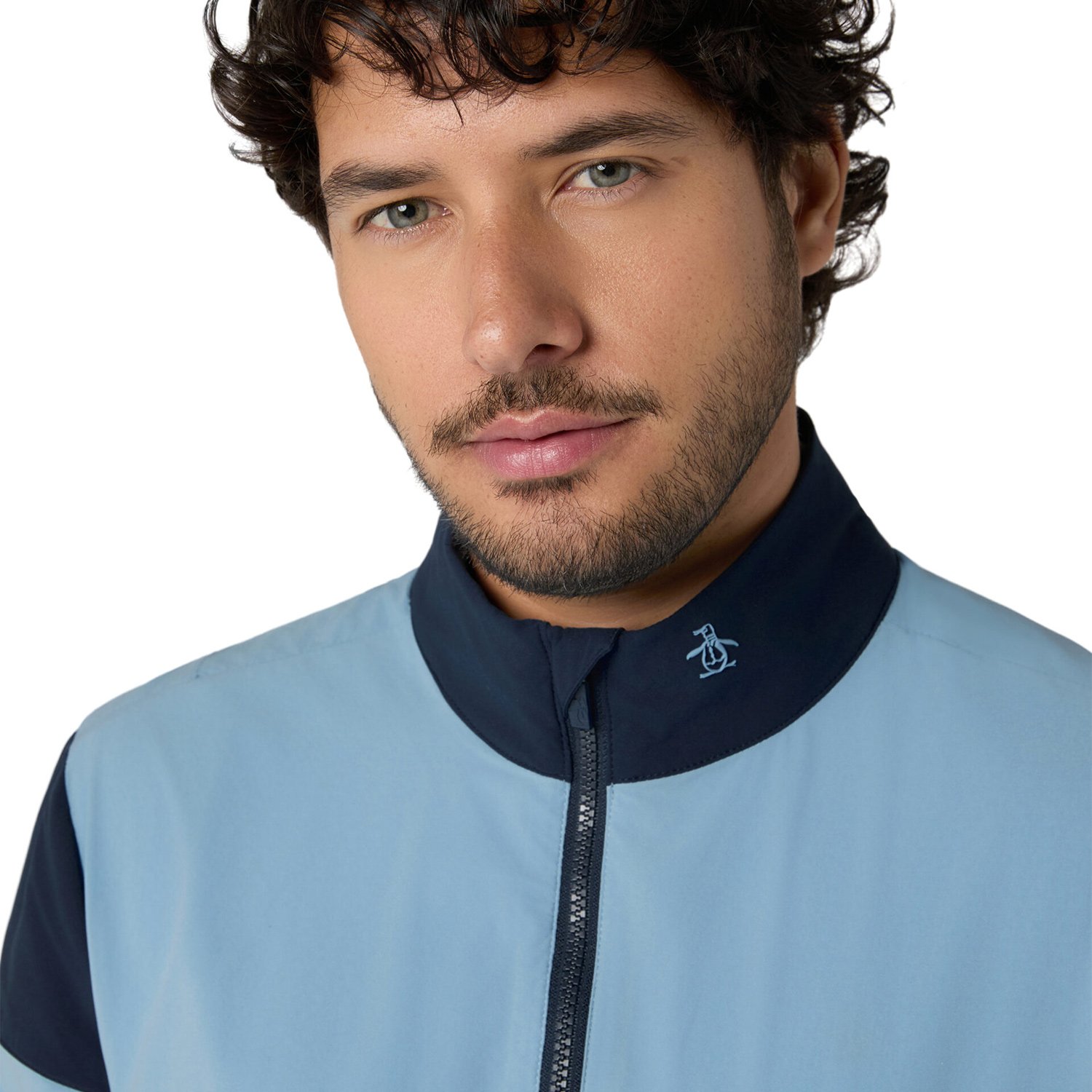 OP 1/4 Zip Color Block Wind Jacket Original Penguin OP 1/4 Zip Color Block Wind Jacket Original Penguin