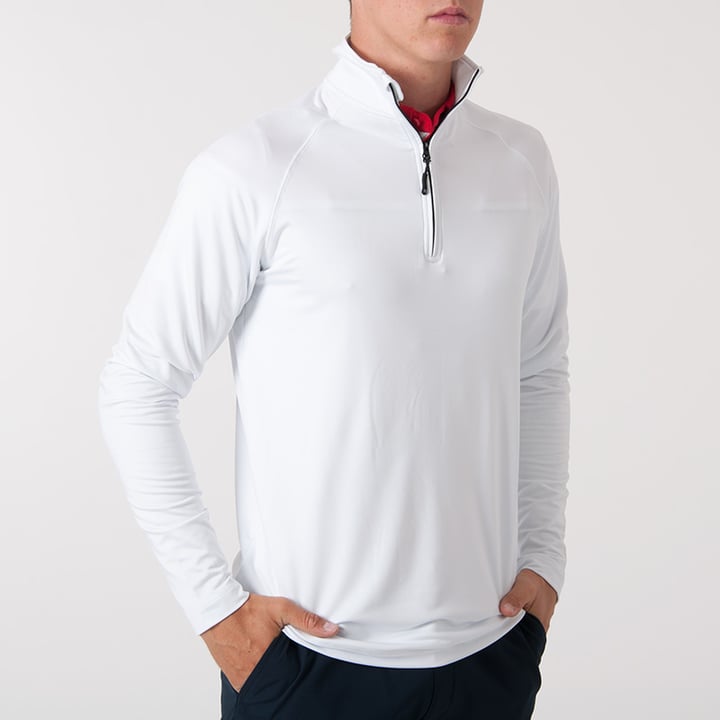 Coos Bay Half-Zip White Cutter & Buck