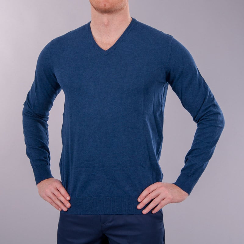 Tröja Oakville V-Neck Blau