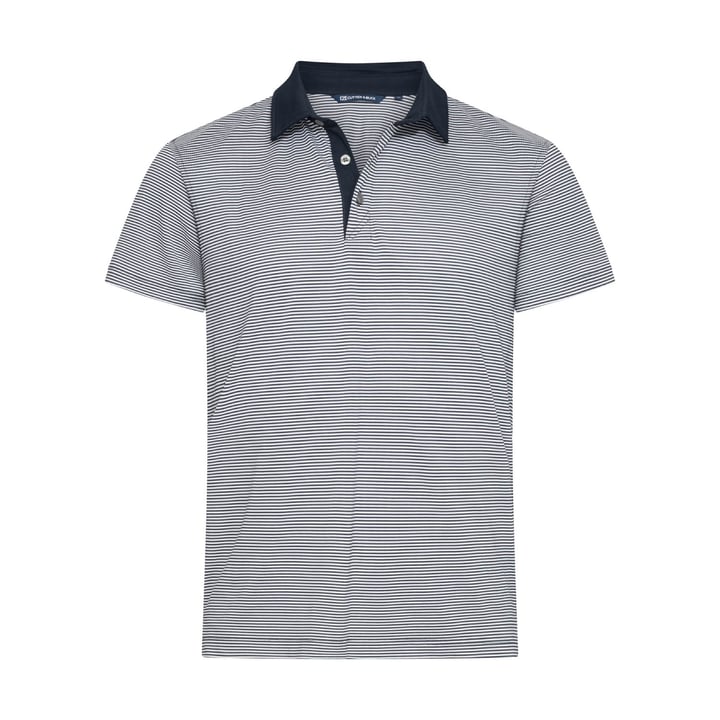 Virtue Polo Stripes Blau Cutter & Buck Virtue Polo Stripes Blau Cutter & Buck