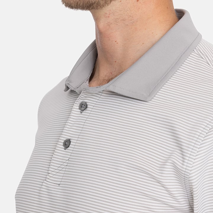 Virtue Polo Stripes Silber Cutter & Buck Virtue Polo Stripes Silber Cutter & Buck