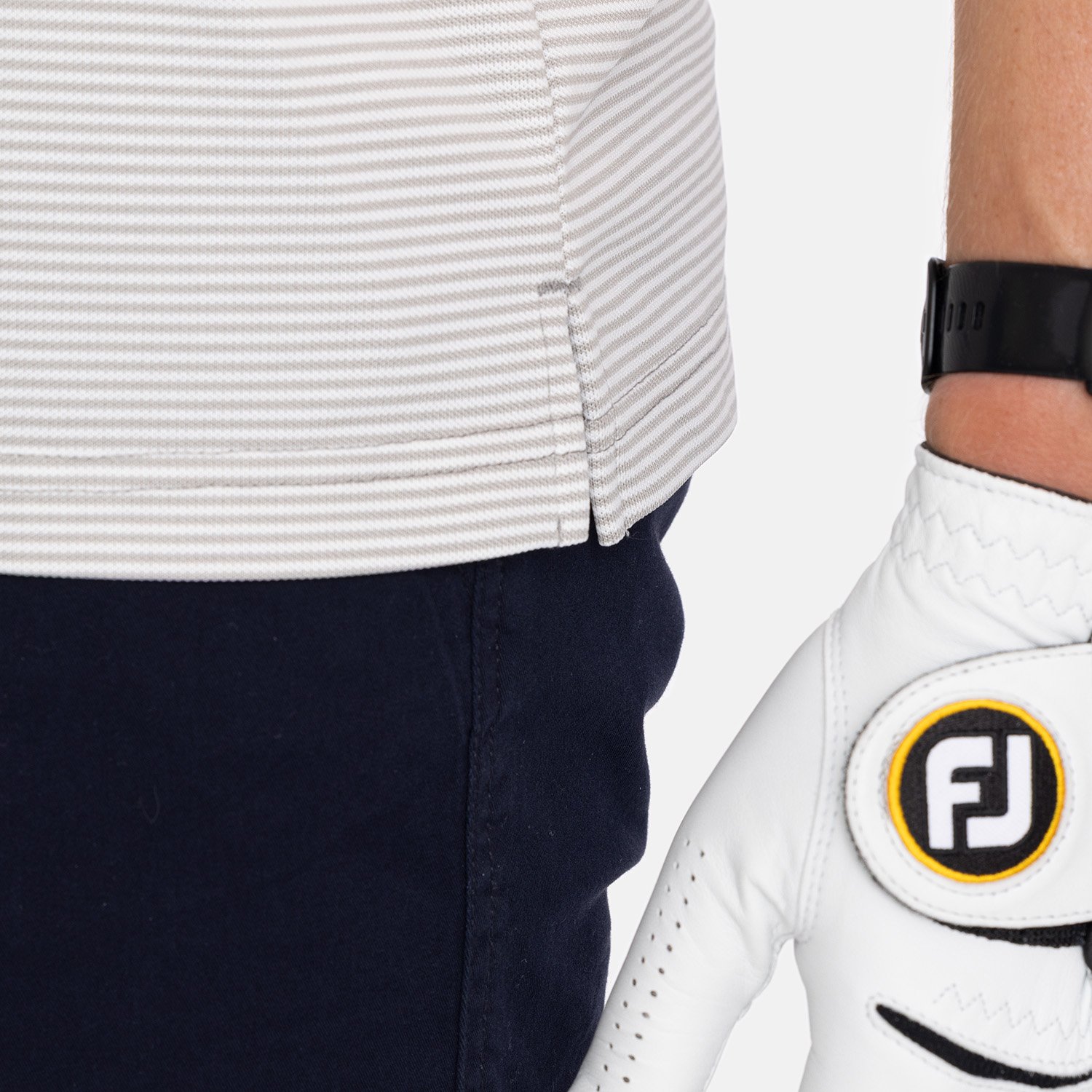 Virtue Polo Stripes Silver Cutter & Buck