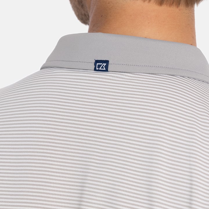Virtue Polo Stripes Silber Cutter & Buck Virtue Polo Stripes Silber Cutter & Buck