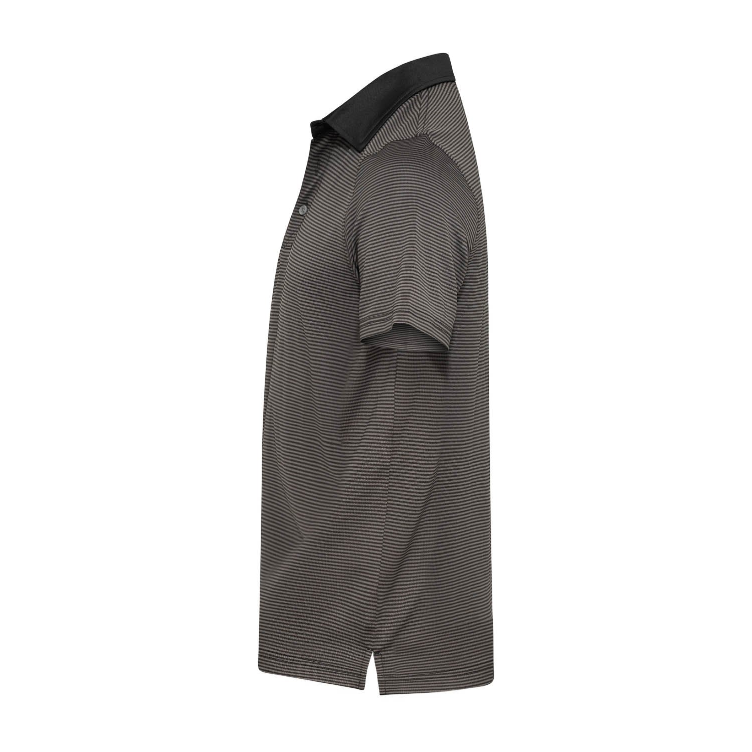 Virtue Polo Stripes Black Cutter & Buck