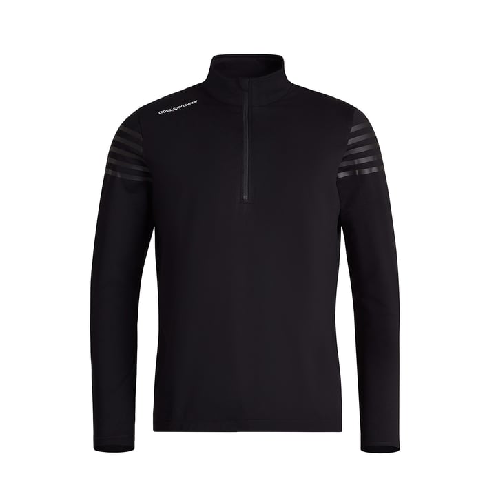 M Sporty Half Zip Schwarz Cross Sportswear