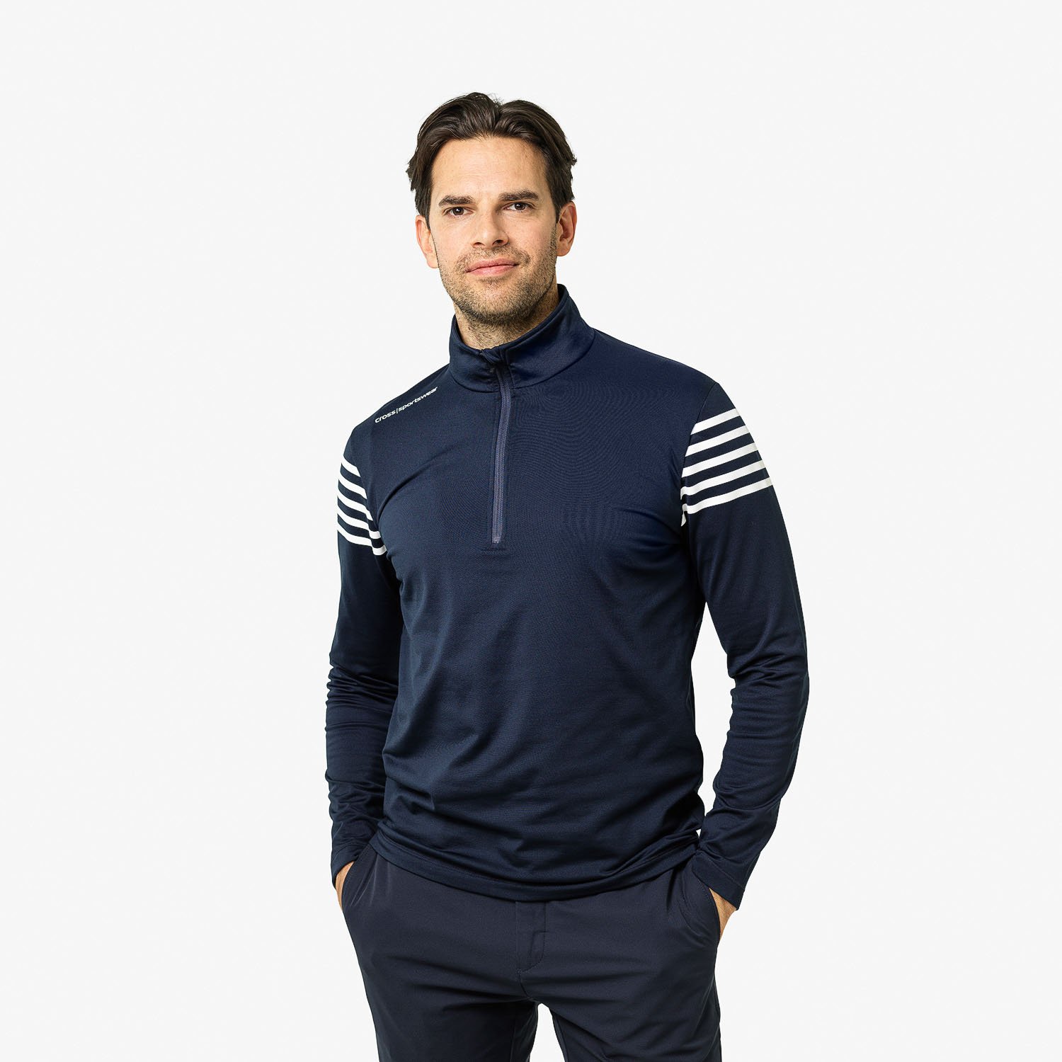 M Sporty Half Zip Blau